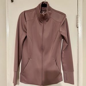 Purple zip-up athletic jacket